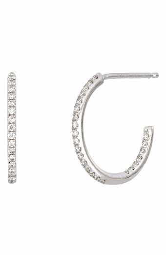 Bony Levy Diamond Inside Out Hoop Earrings
