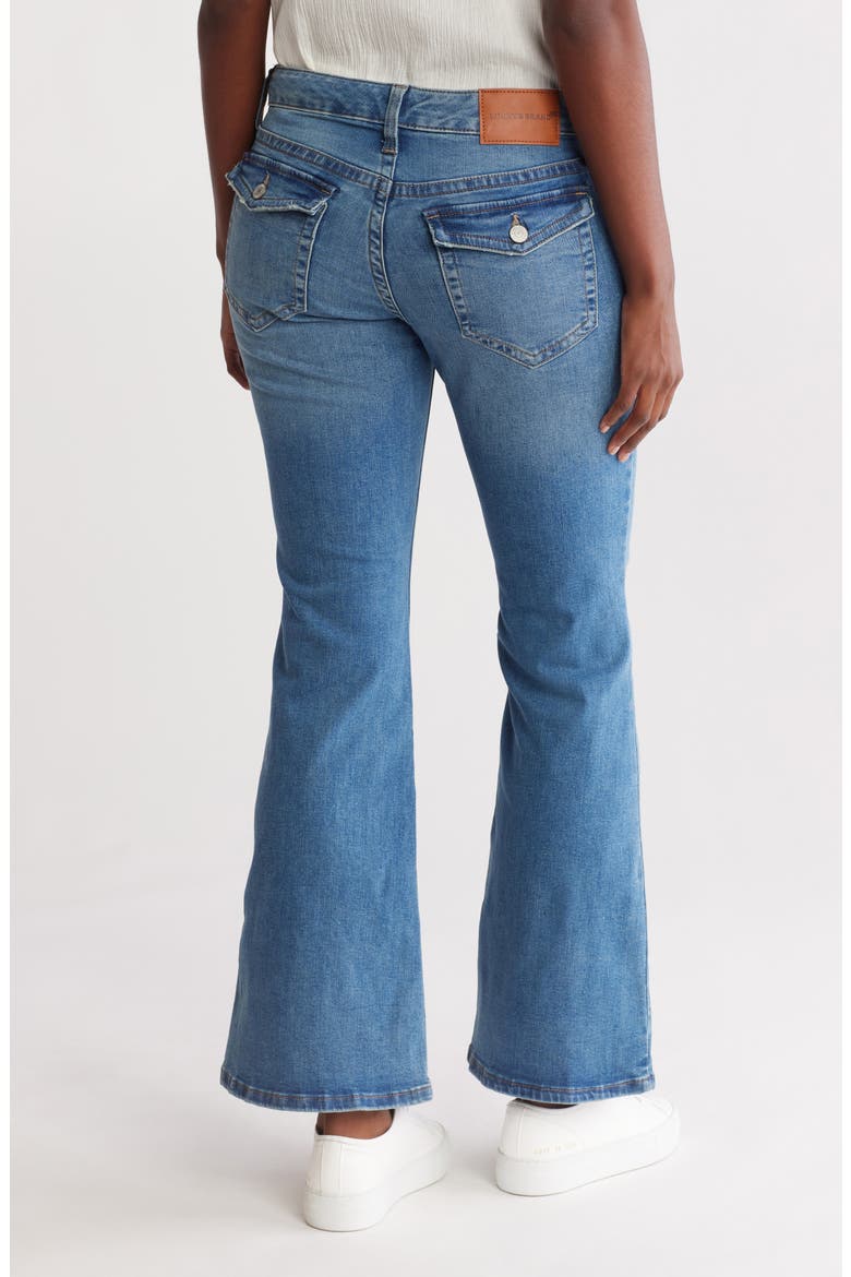 Low Rise Flare Leg Jeans, Alternate, color, WILD LIGHT