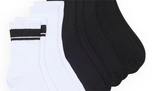 Tahari 5-pack Full Cushion Mid Crew Socks In Black