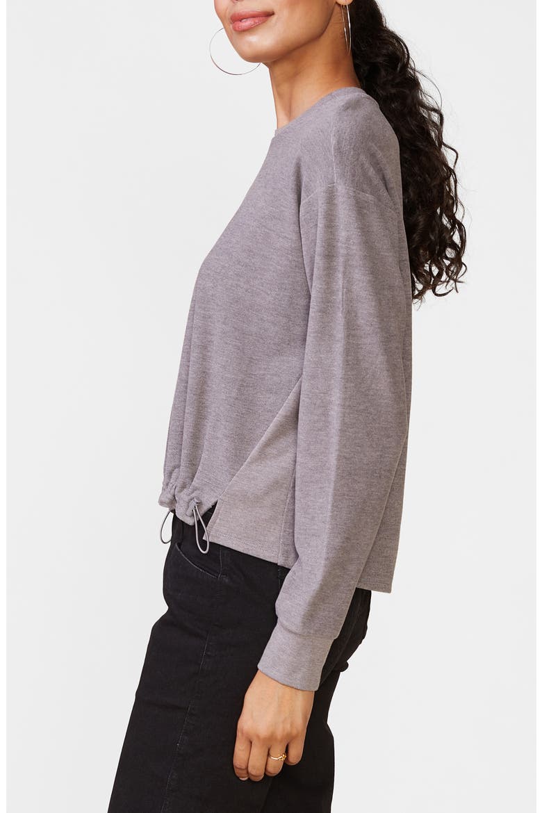 Good Things Drawstring Pullover, Alternate, color, HTHR GREY