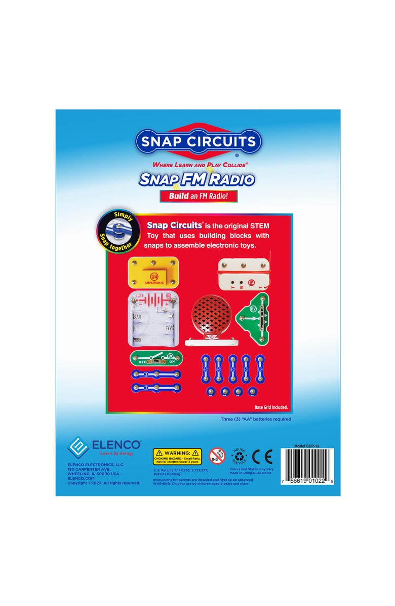 Snap Circuits XSnap Circuits FM Radio Build STEM Kit, Alternate, color, Multicolored