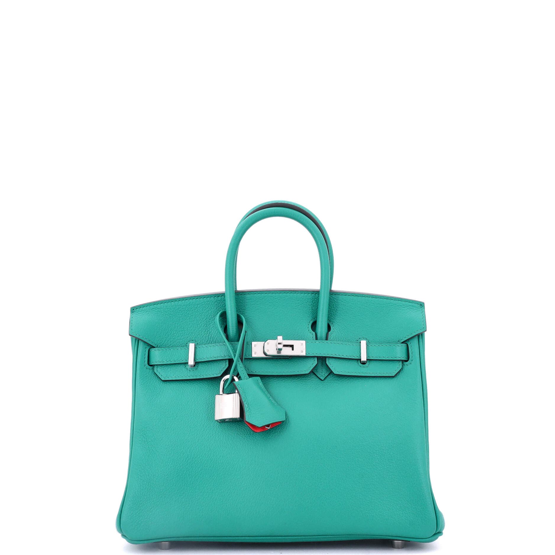 Pre-Owned Hermes Birkin Handbag Verso Novillo with Palladium Hardware 25, Main, color, 