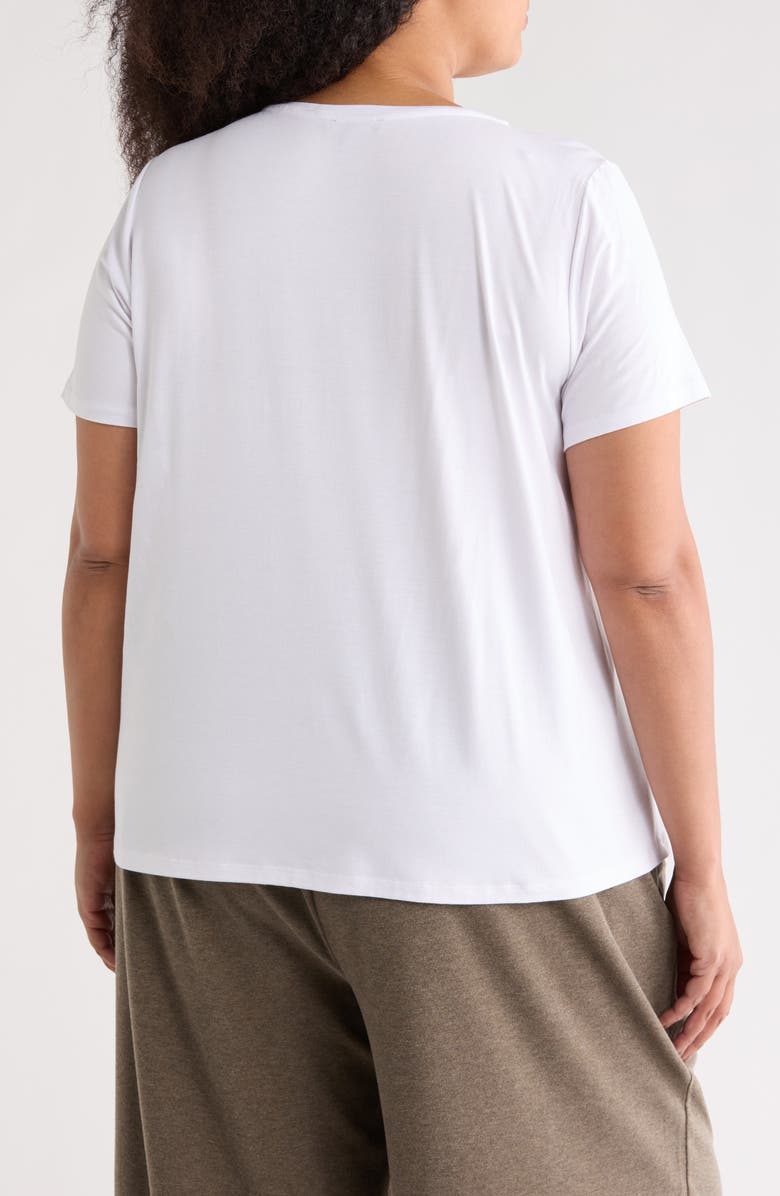 Eileen Fisher Crewneck Short Sleeve T-Shirt, Alternate, color, White