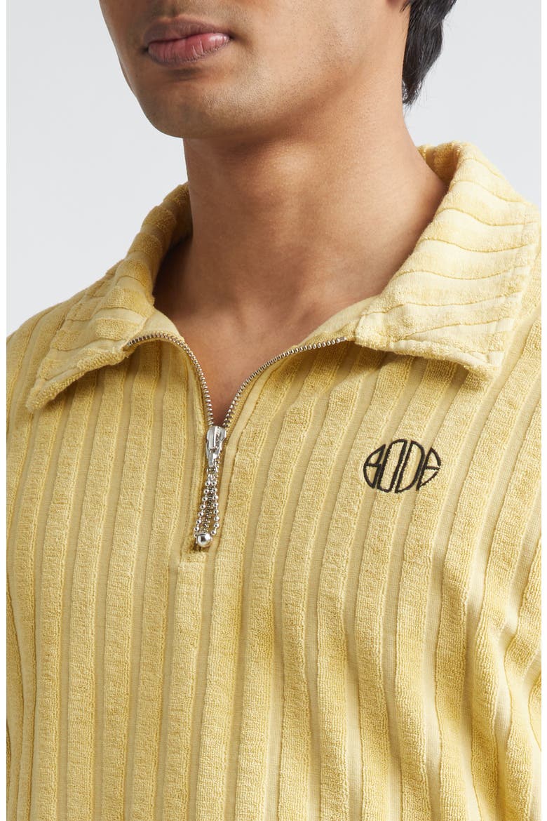 Croquet Ground Rib Terry Cloth Pullover, Alternate, color, YELLOW GREEN