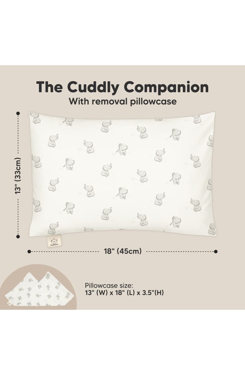 KeaBabies 1-Pack Cuddly Toddler Pillow, Alternate, color, Elly