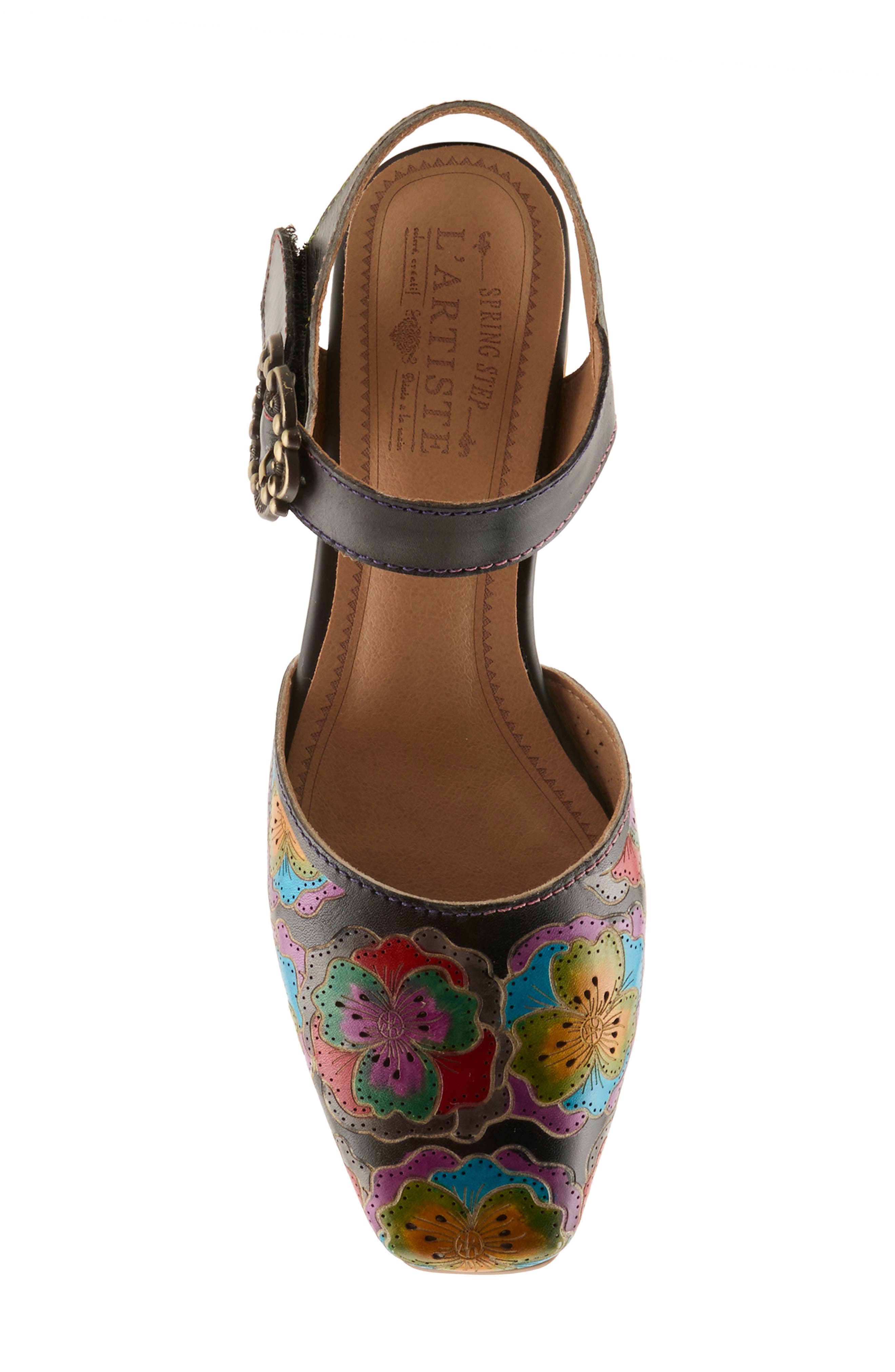 L'Artiste by Spring Step Funferbiz Ankle Strap Pump, Alternate, color, Black Multi