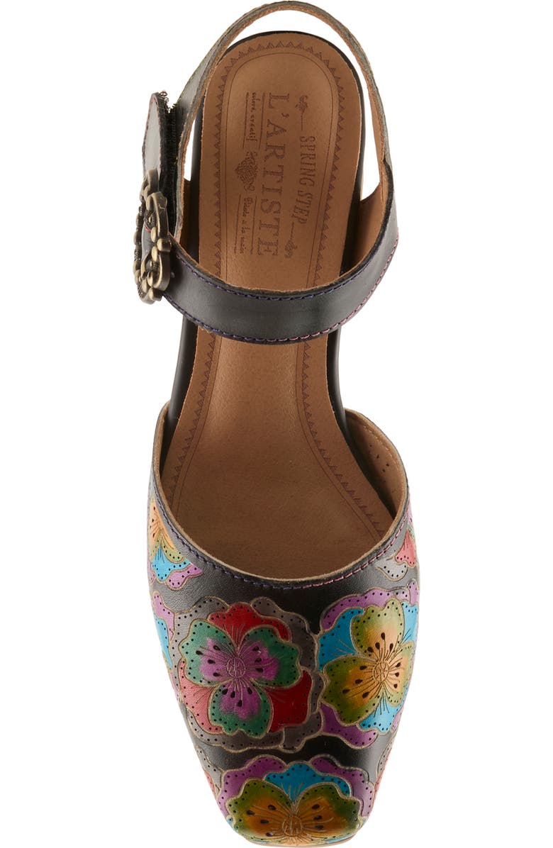 L'Artiste by Spring Step Funferbiz Ankle Strap Pump, Alternate, color, Black Multi