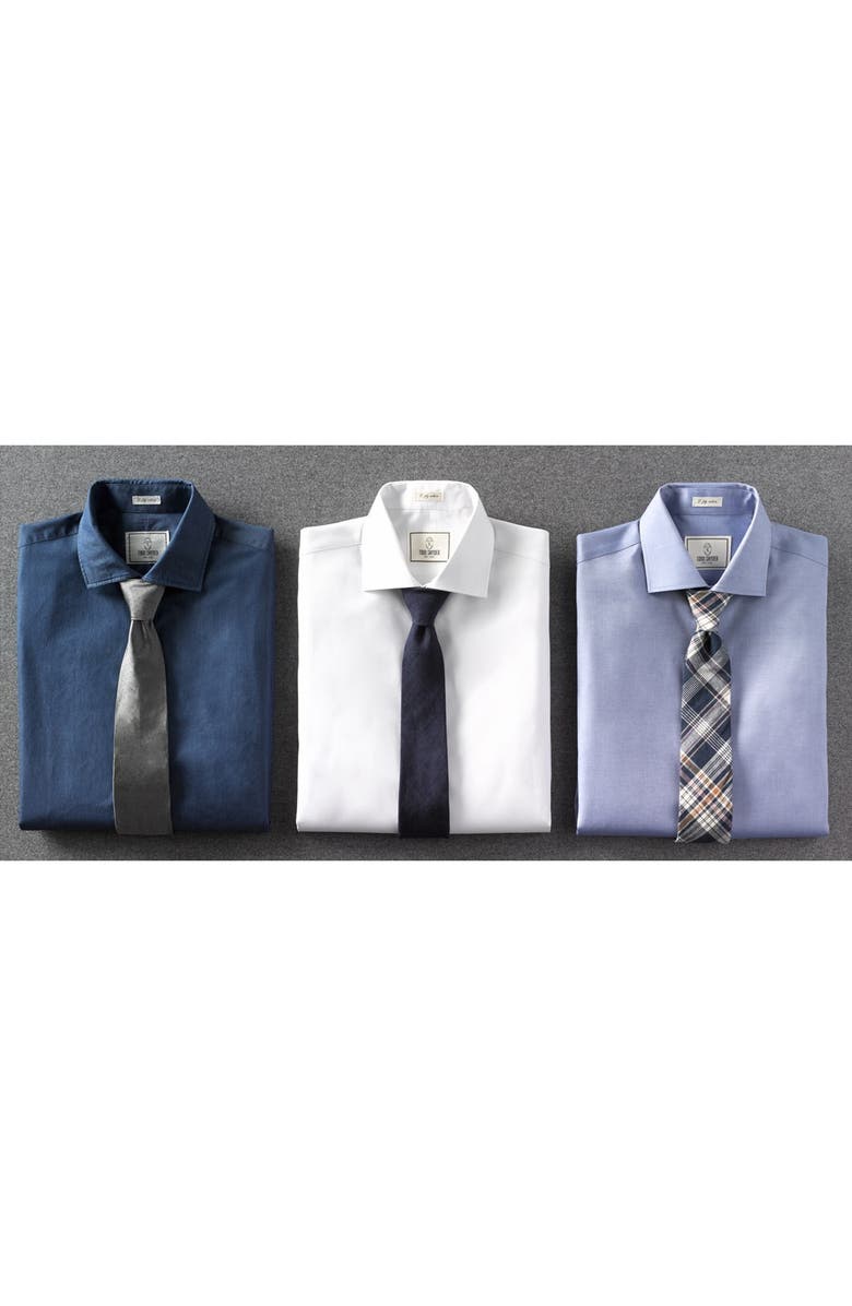 Todd Snyder White Label Trim Fit Solid Dress Shirt, Alternate, color, 