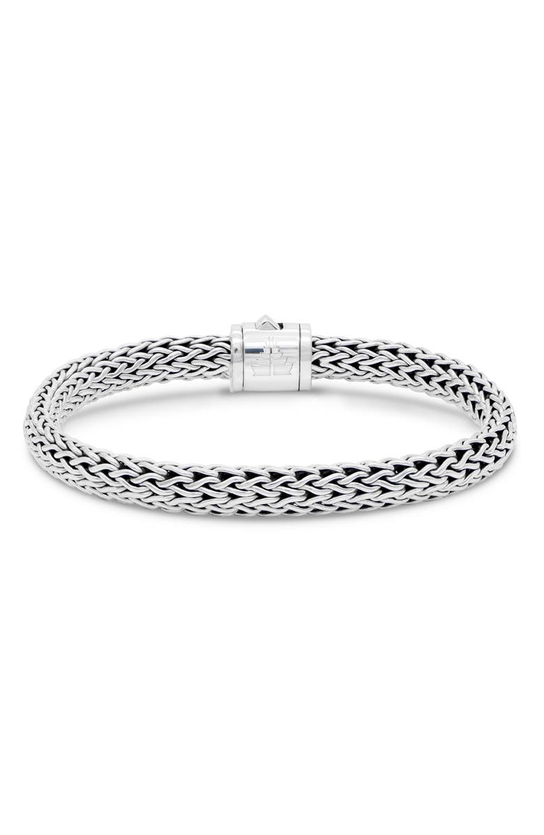 DEVATA Sterling Silver Semiprecious Stone Chain Bracelet, Alternate, color, 