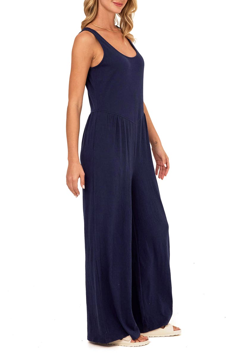 Threads 4 Thought Eira Smocked Sleeveless Wide Leg Jumpsuit, Alternate, color, Stargazer