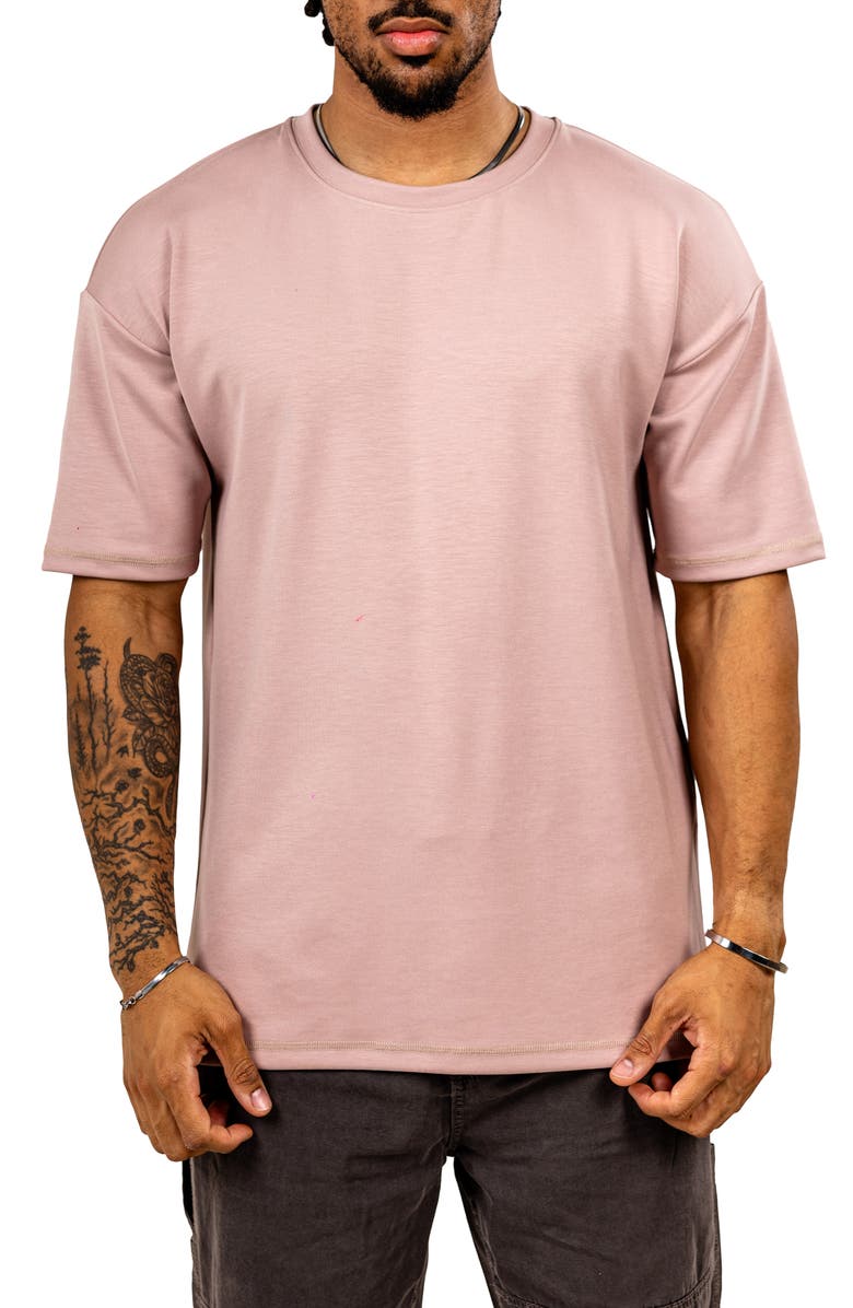 Maceoo Ascensionsolie 0100 Brown Crewneck T-Shirt, Main, color, Light Brown