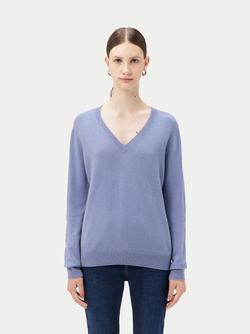 Gobi Mongolian Cashmere V-neck Sweater In English Manor
