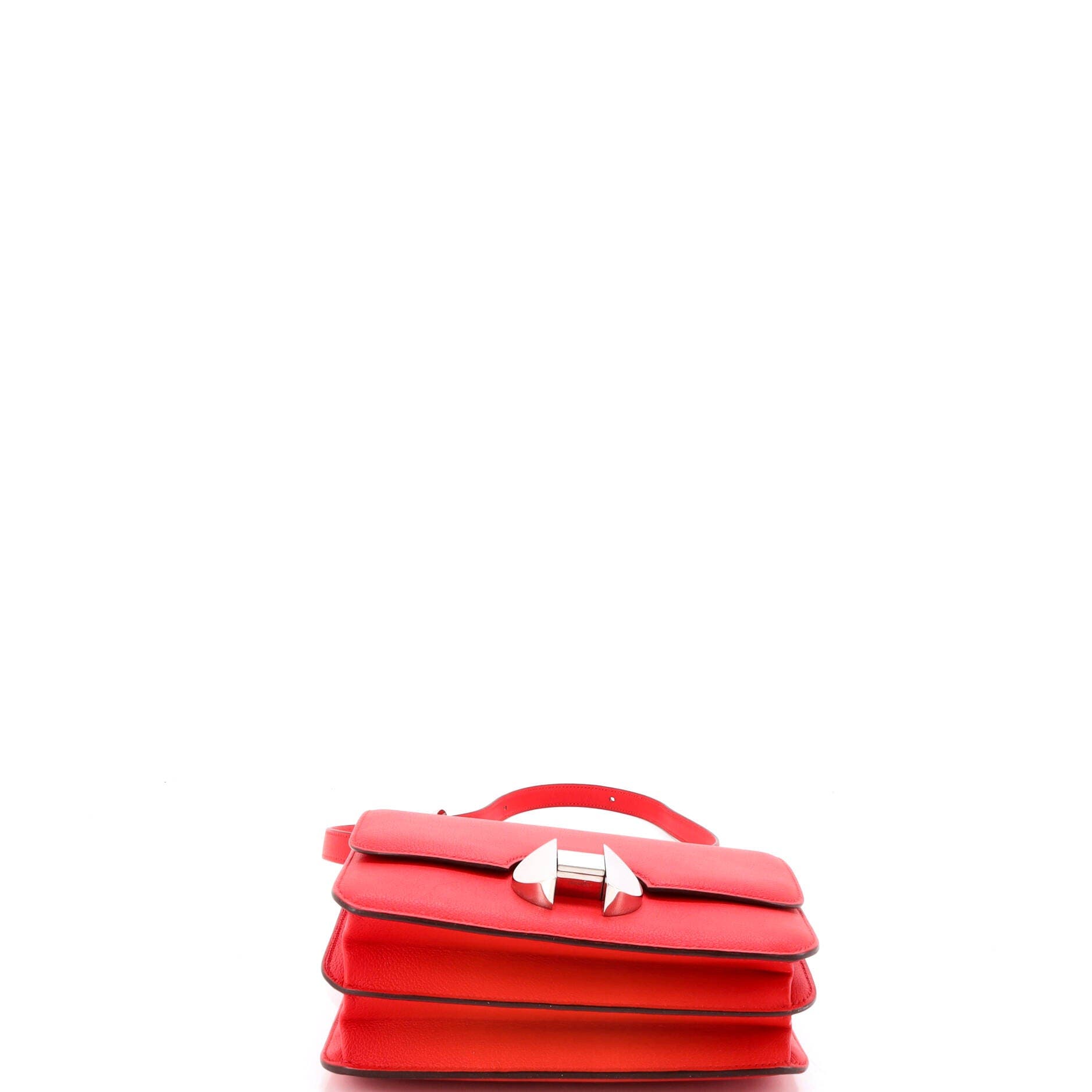 Pre-Owned Hermes 2002 Shoulder Bag Evercolor 20, Alternate, color, Rouge De Coeur