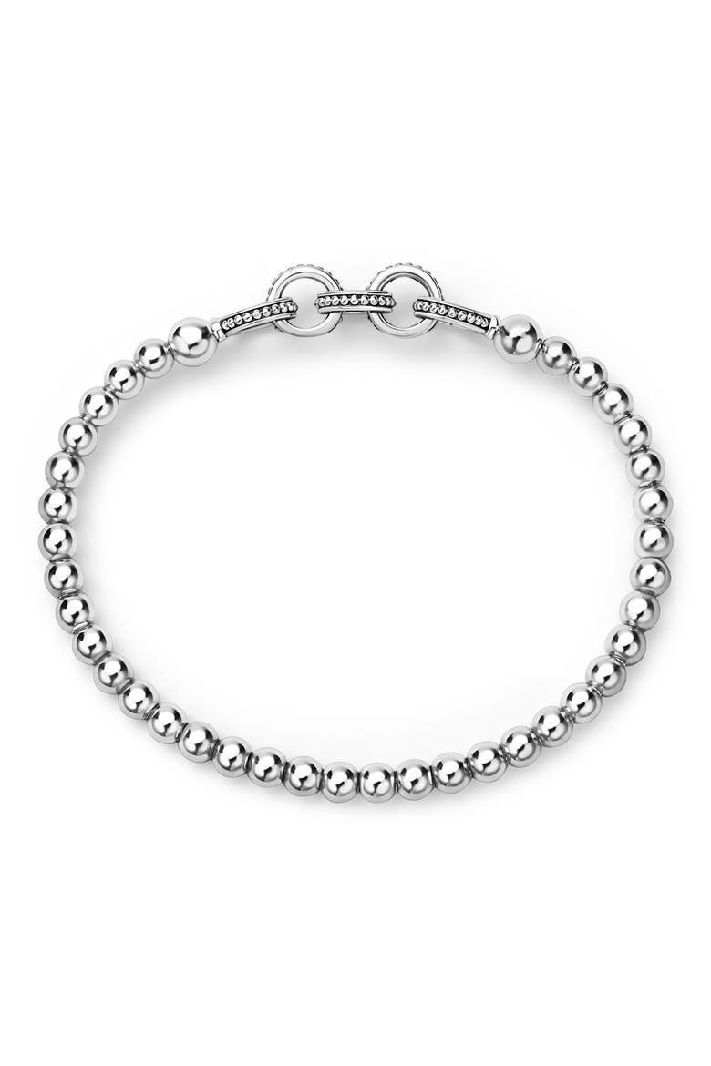 5-Ring Stretch Bracelet (Nordstrom Exclusive), Alternate, color, SILVER