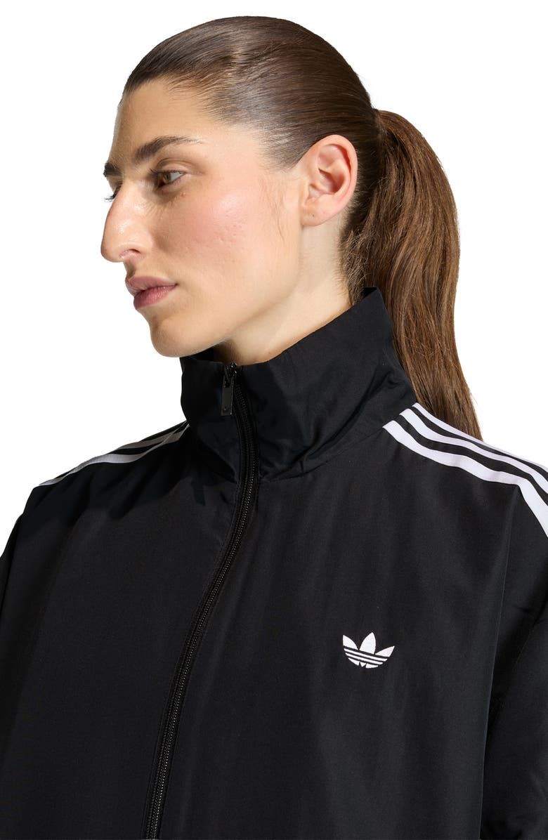 adidas Originals Firebird Recycled Polyester Track Jacket, Alternate, color, Black/ White