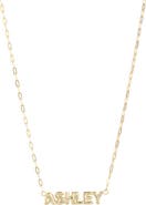 THE SIS KISS Custom Paperclip Chain Bubble Letter Nameplate Necklace