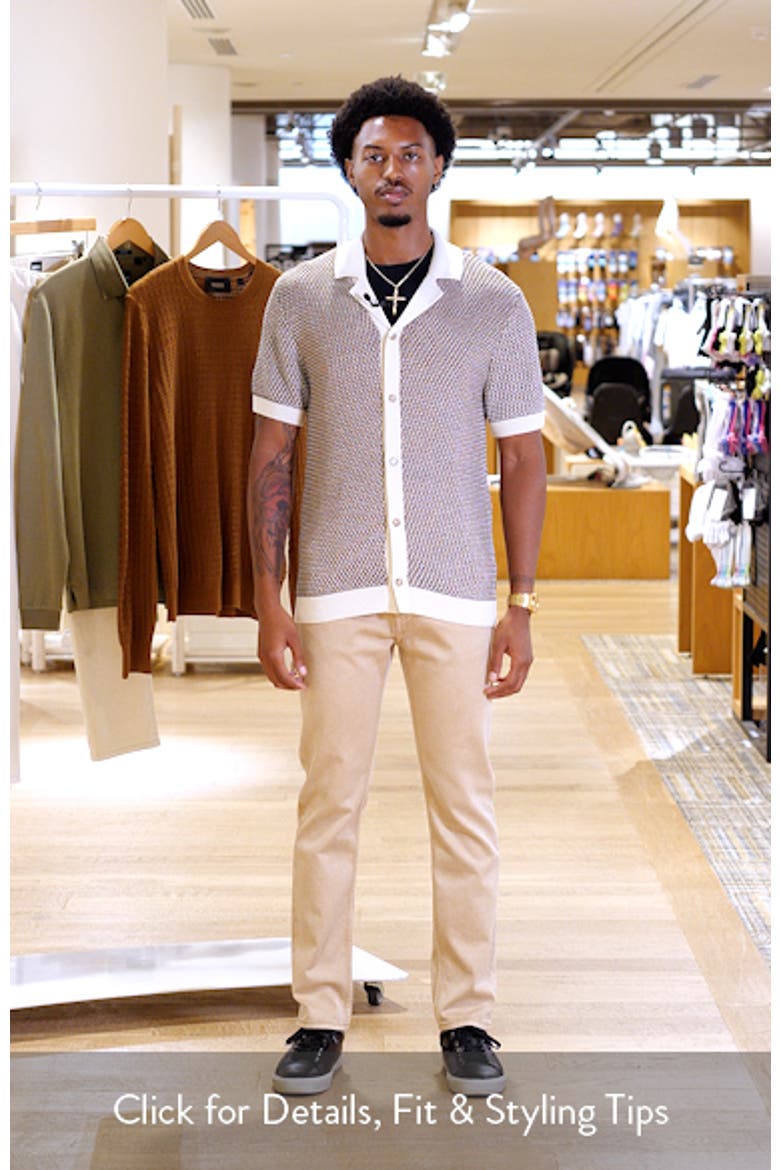 Iconico Textured Knit Camp Shirt (Men) | Nordstromrack