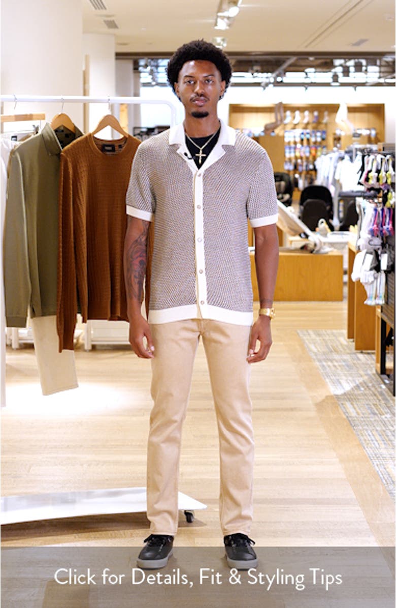 Iconico Textured Knit Camp Shirt, sales video thumbnail