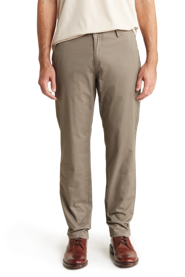 Akron Stretch Cotton Pants, Main, color, KHAKI