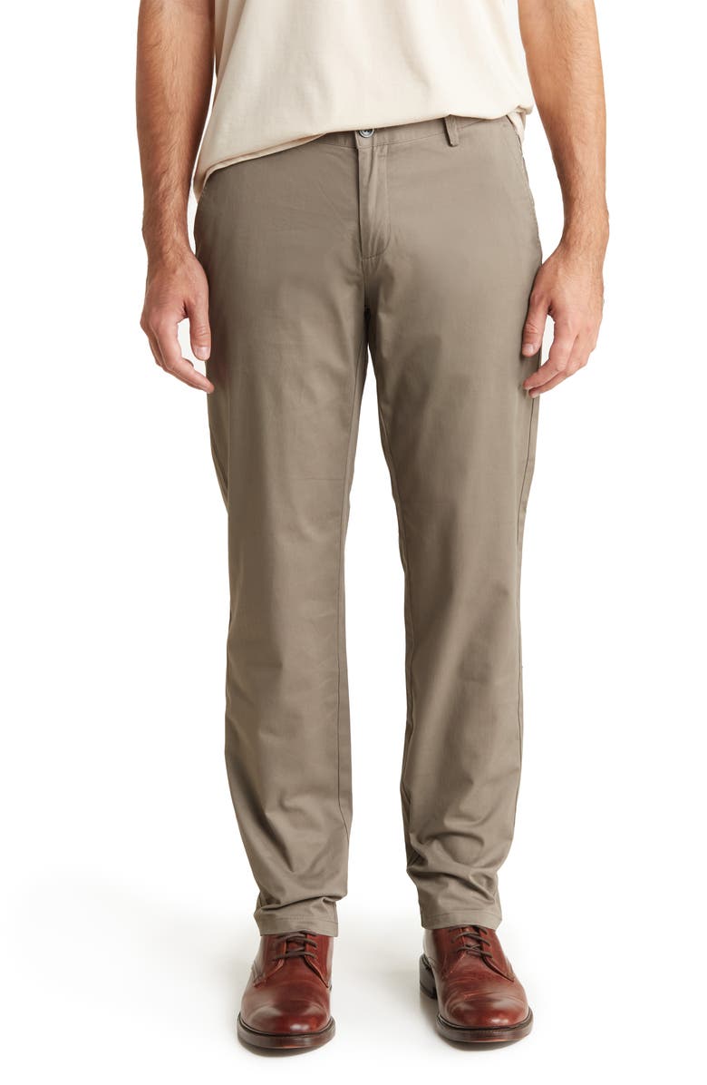 WESTZEROONE Akron Stretch Cotton Pants, Main, color, Khaki