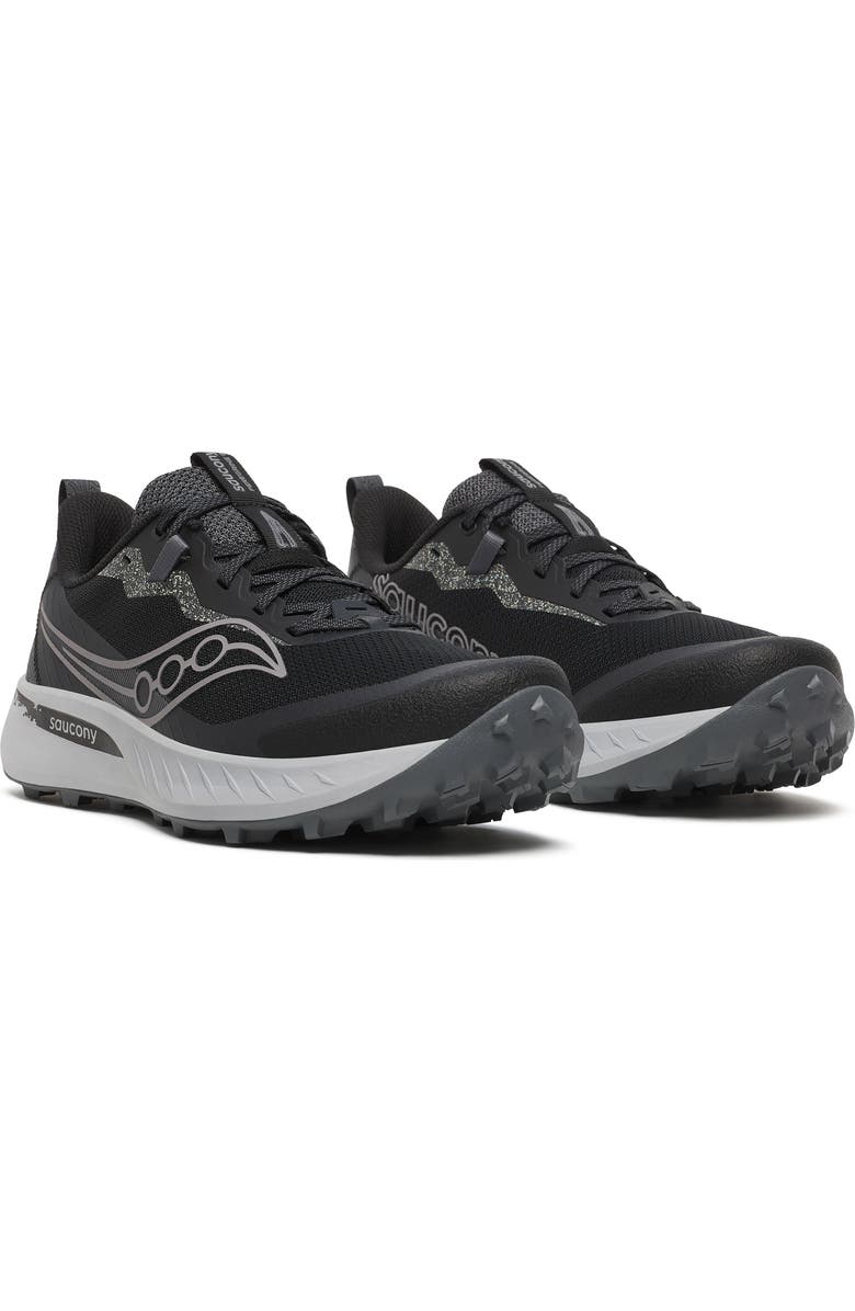 Saucony Peregrine 15 Trail Running Shoe, Main, color, Black/ Shadow