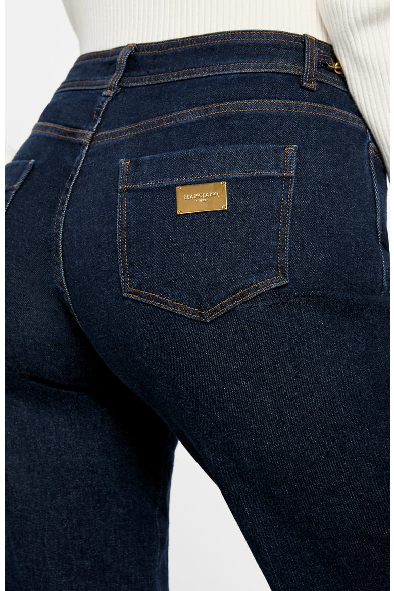 Alyssa Wide Leg Jeans, Alternate, color, BLUE/ YELLOW TINT