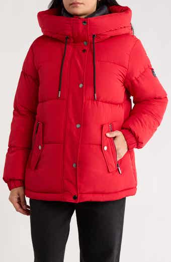 Michael Kors Hooded Puffer Jacket with Bib