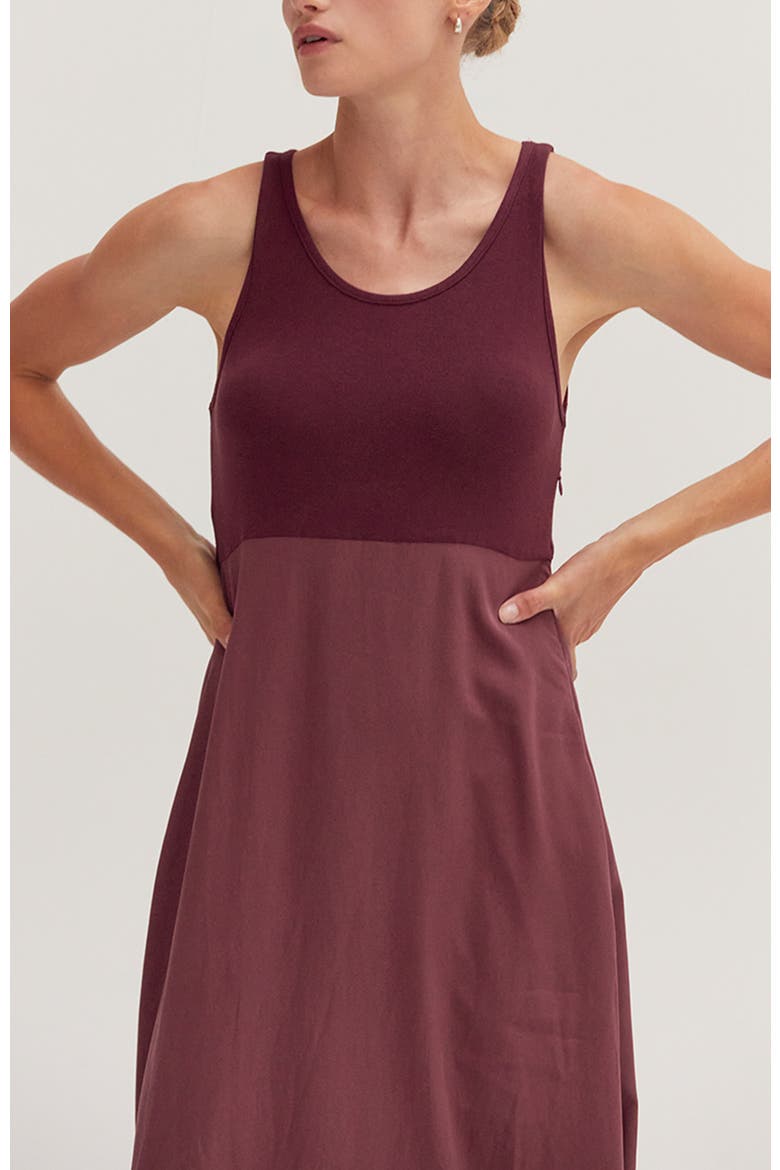 Sweater Top and Dress Set, Alternate, color, Cabernet