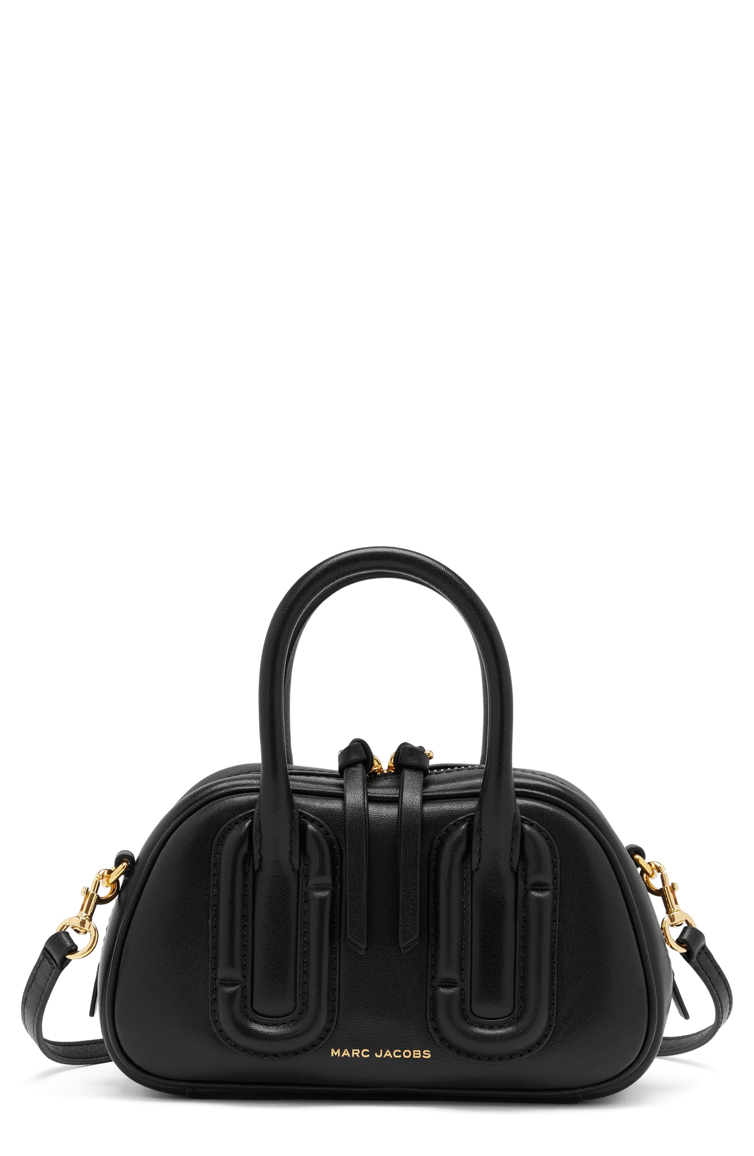 Babe Mini Top Handle Bag, Main, color, BLACK