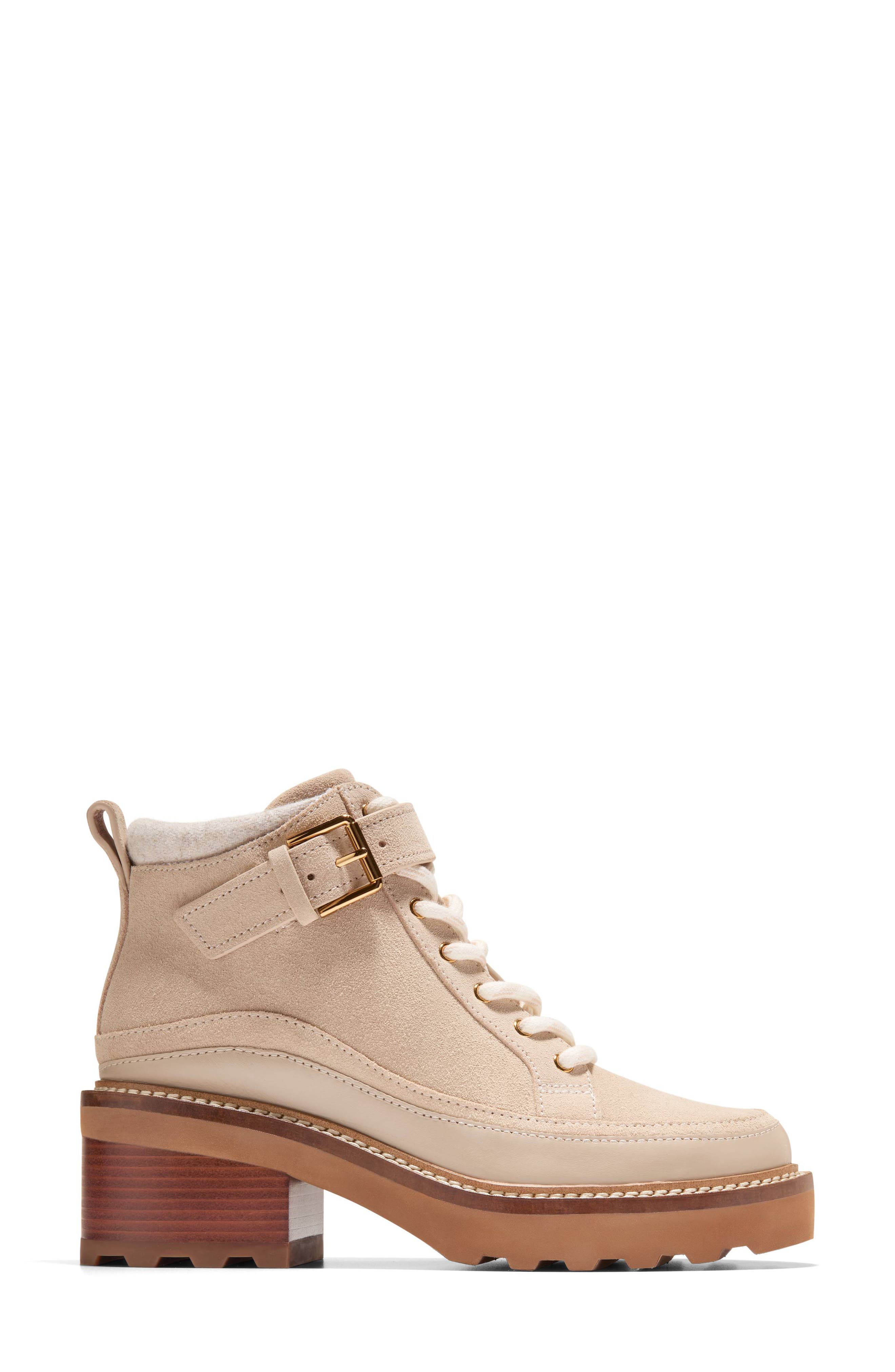 Cole Haan Shibley Waterproof Bootie, Alternate, color, Light Sesame Wp Suede