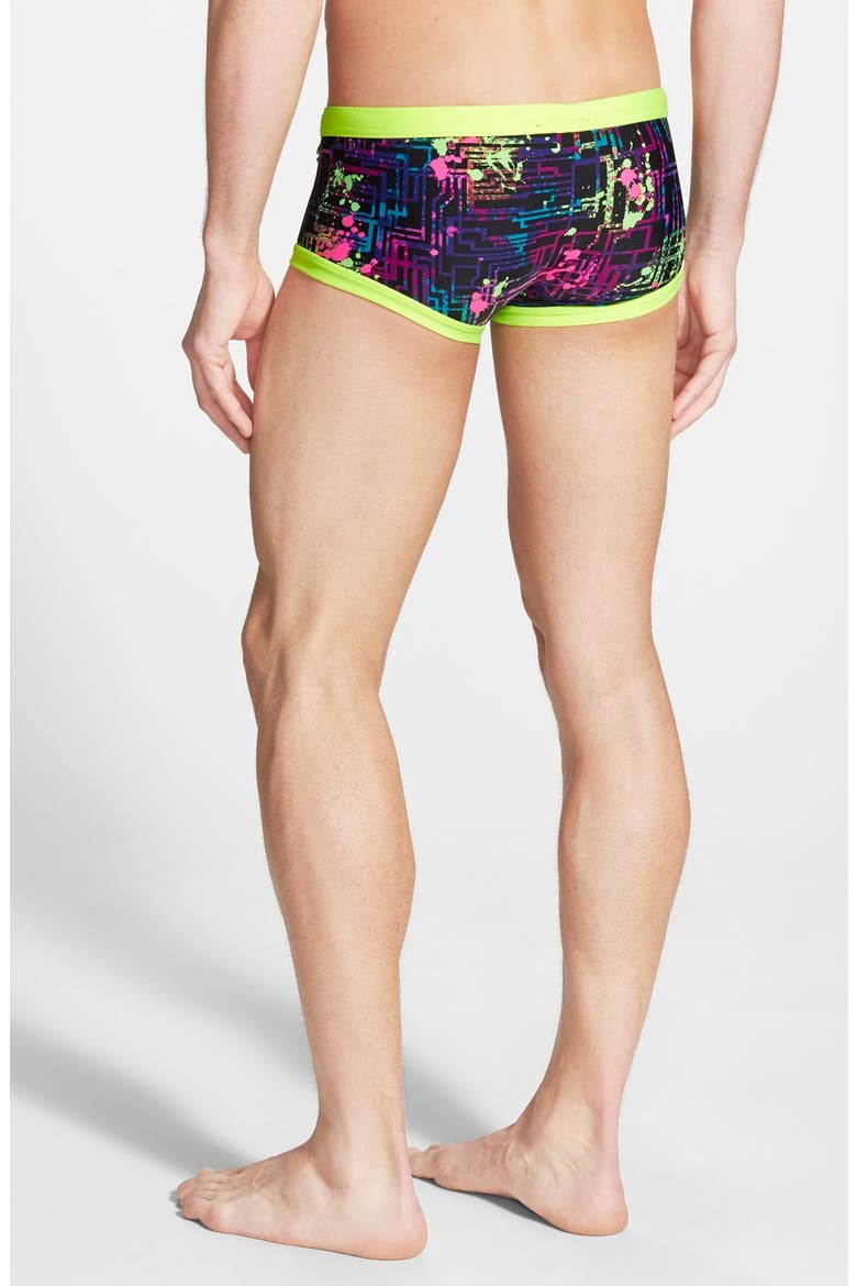 'Nano Fit' Swim Briefs, Alternate, color, BLACK/ MULTI