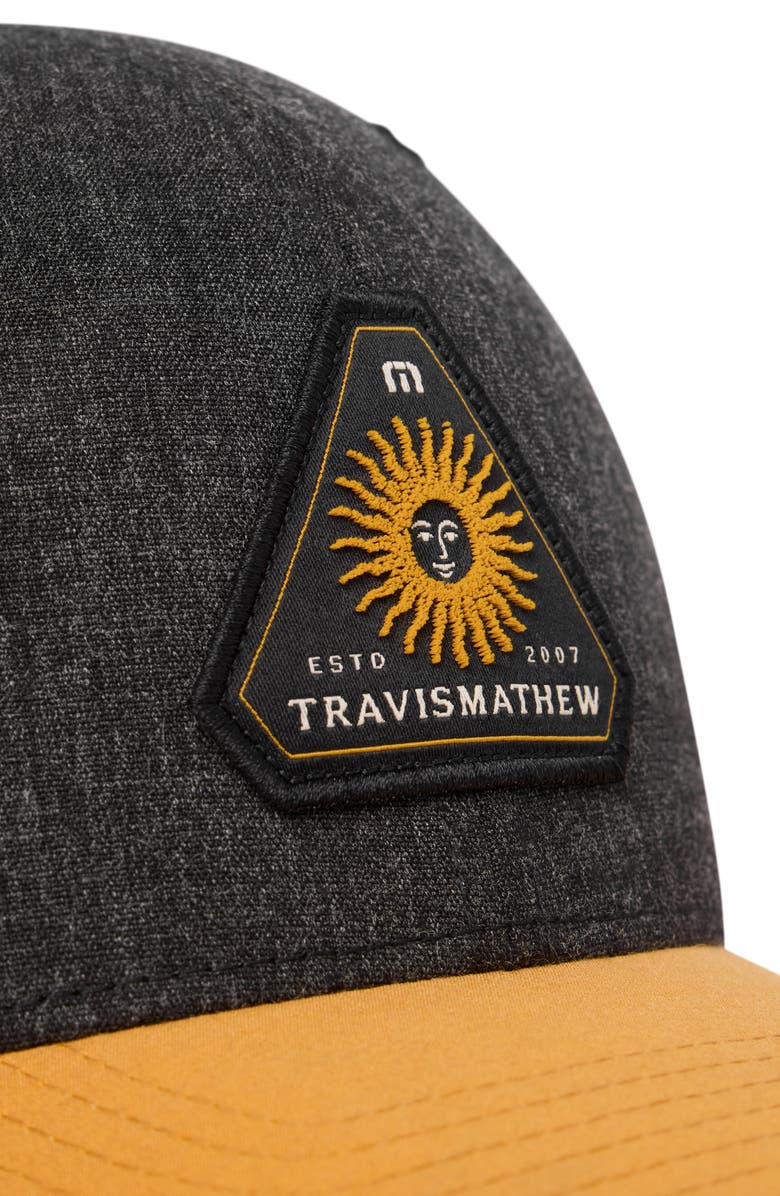 TravisMathew Bumpy Flight Baseball Cap, Alternate, color, Heather Black