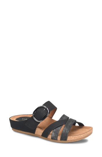 Eurosoft Genalyn Slide Sandal In Black