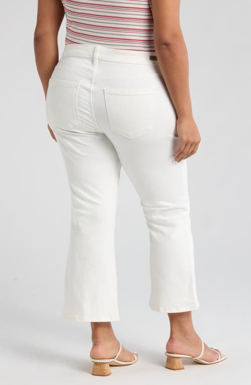 Liverpool Los Angeles Hannah Crop Flare Jeans In White