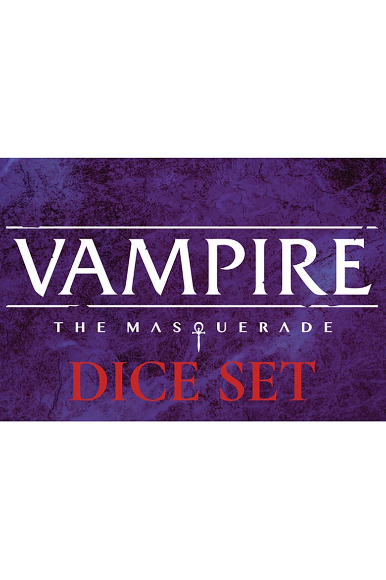 Vampire The Masquerade Dice Set - Roleplaying Game, Alternate, color, Black