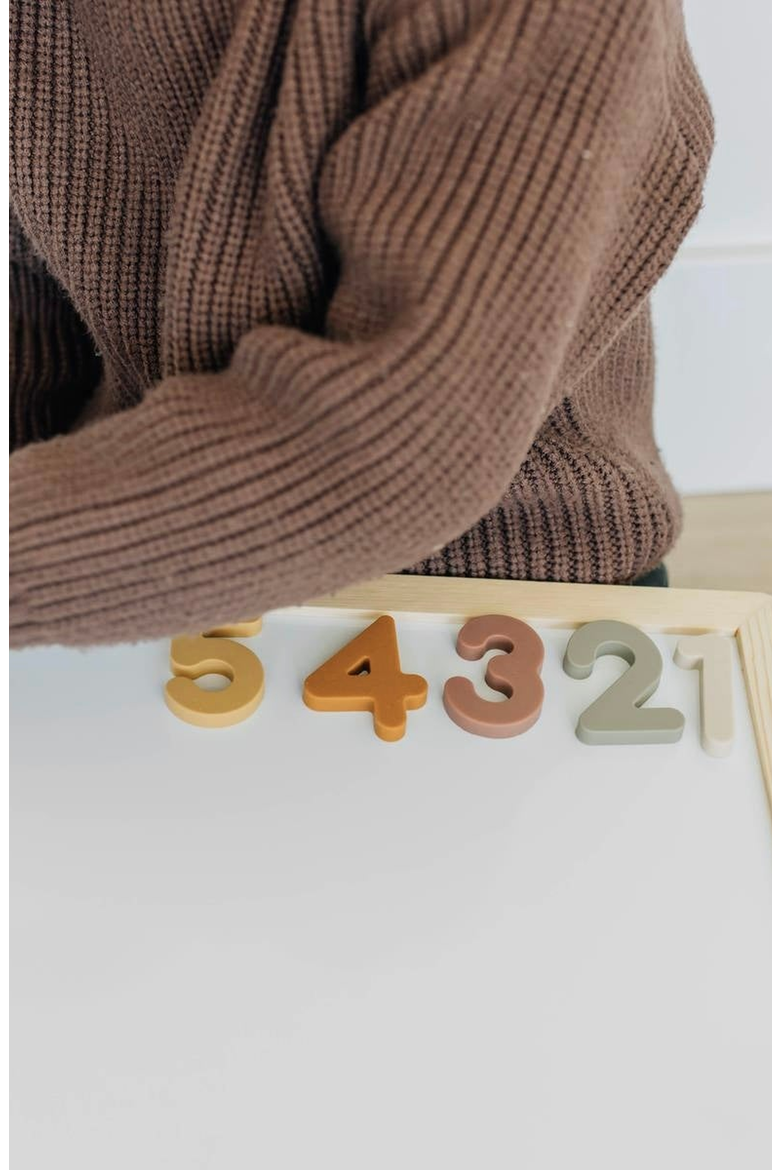 Silicone Magnetic Numbers Playset, Alternate, color, Neutral Colors