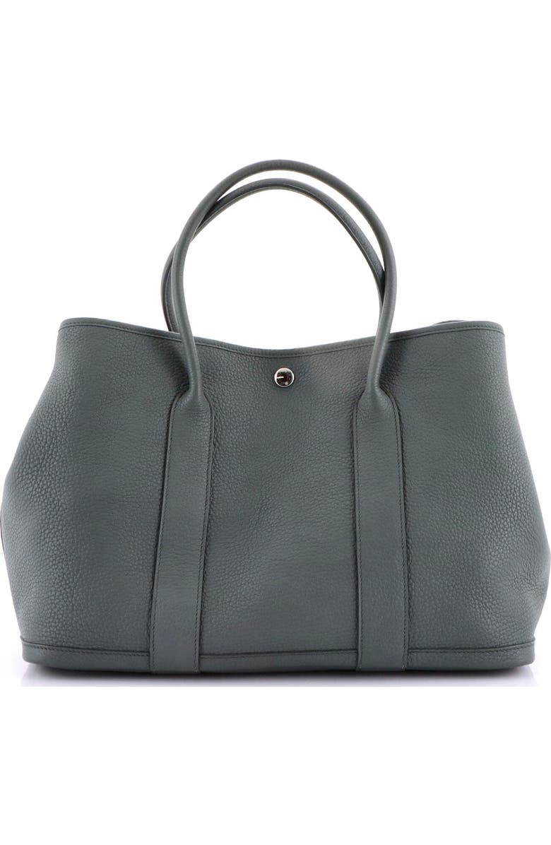 Pre-Owned Hermes Garden Party Tote Leather 36, Alternate, color, Vert Amande