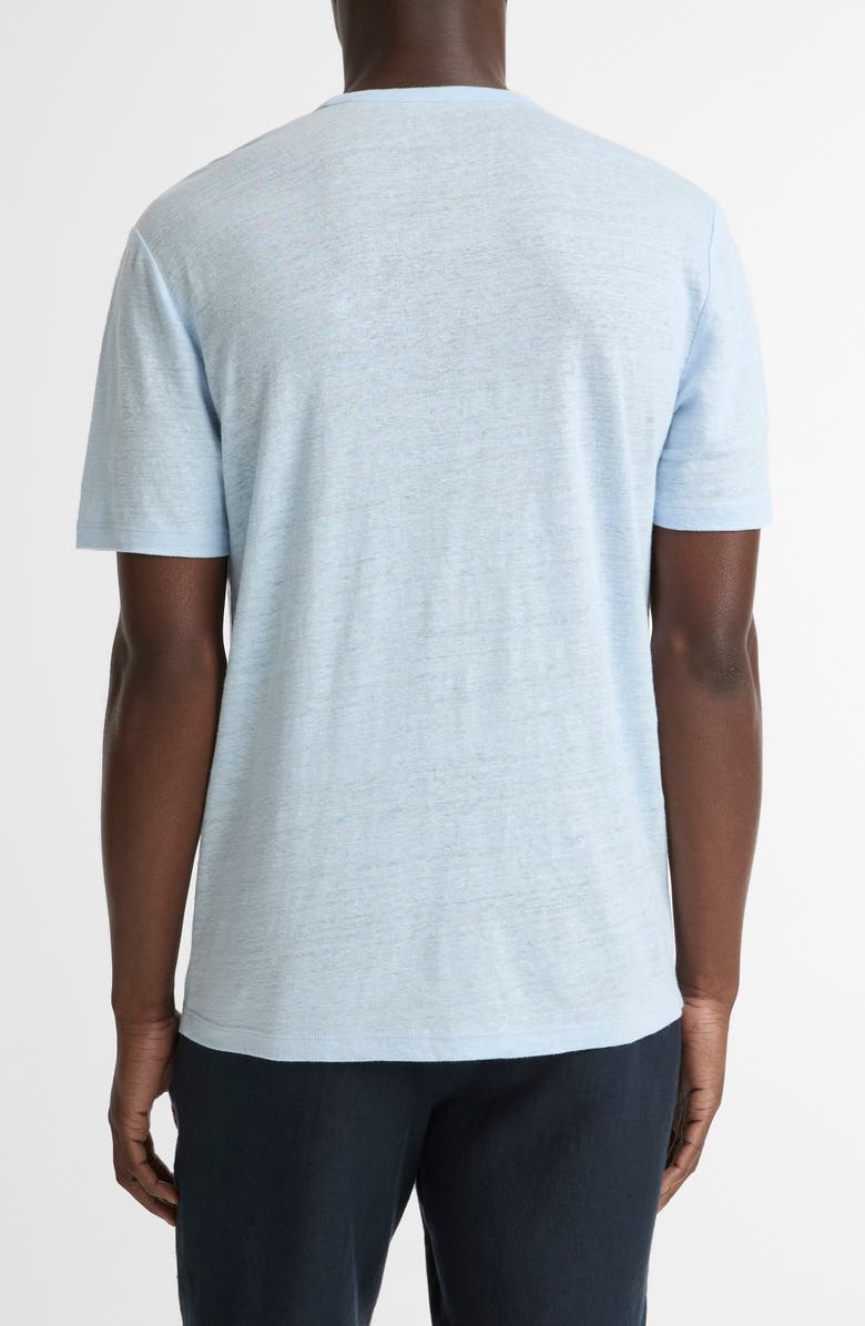 Vince Slub Linen Crewneck T-Shirt, Alternate, color, Rainwater