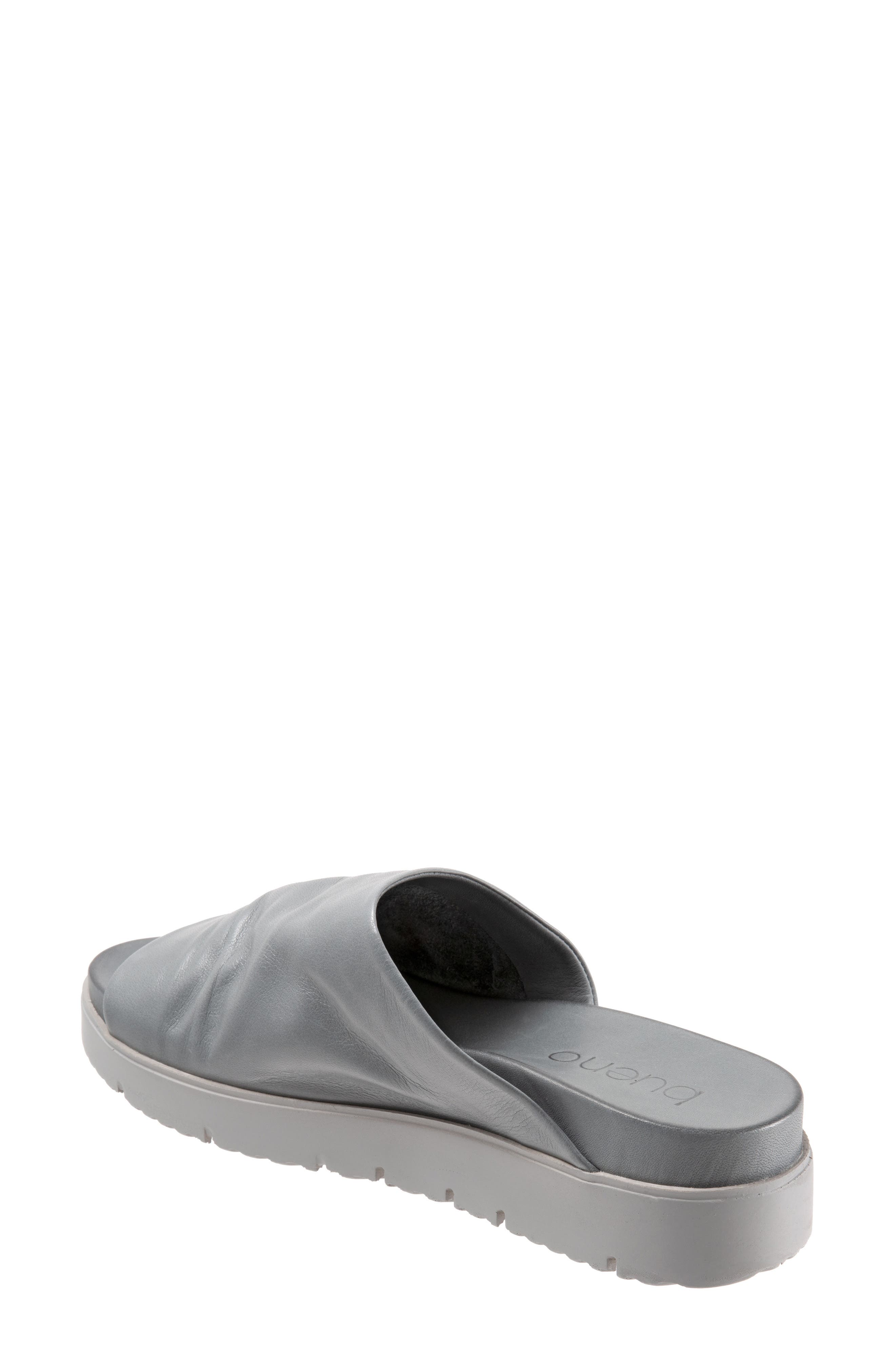 Splash Slide Sandal, Alternate, color, DOVE GREY LEATHER