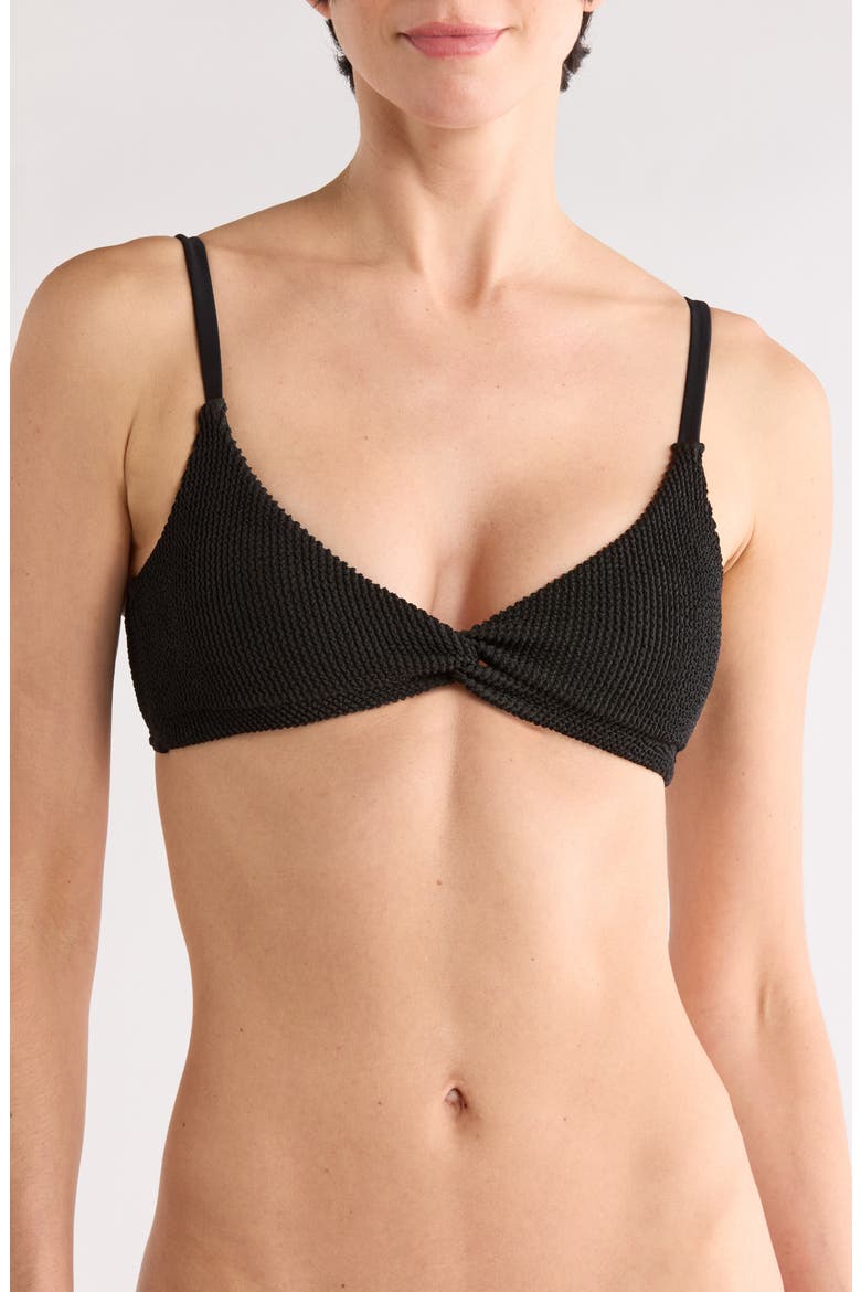 Always Fit Twist Bikini Top, Main, color, BLACK