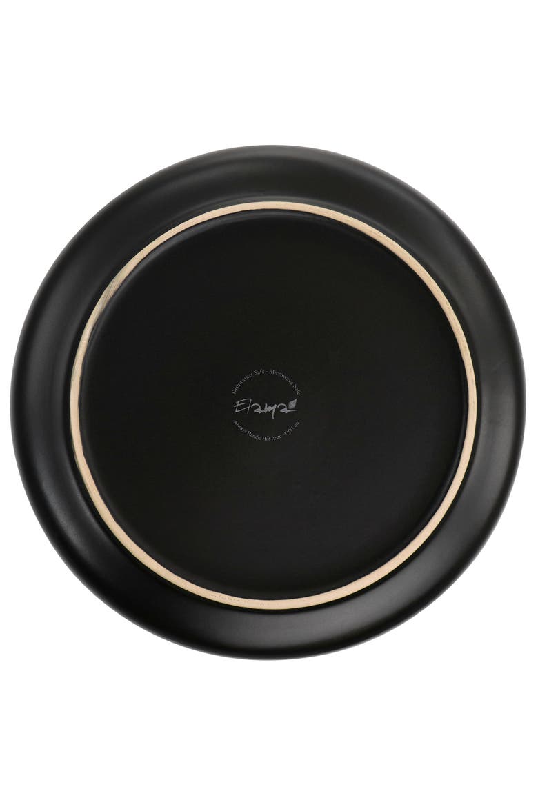 Paul 6 Piece Stoneware Dinner Plate Set, Alternate, color, Black