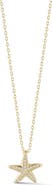 GLAZE JEWELRY Cubic Zirconia Starfish Pendant Necklace