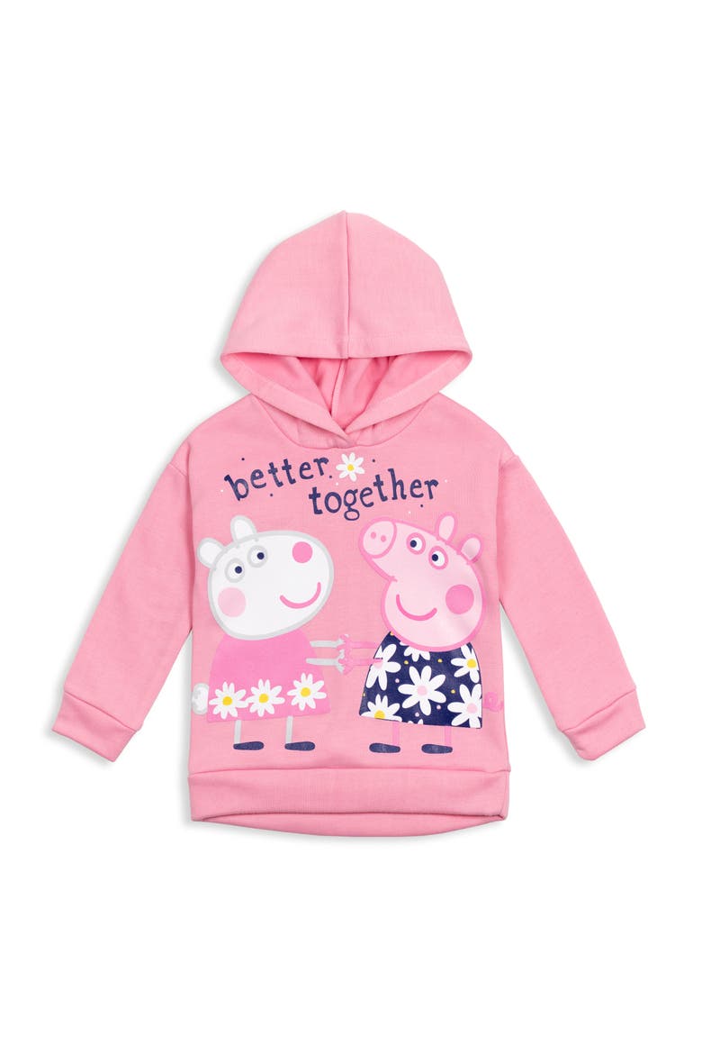 2-Piece Fleece Hoodie and Leggings Set, Alternate, color, Peppa Pink Navy