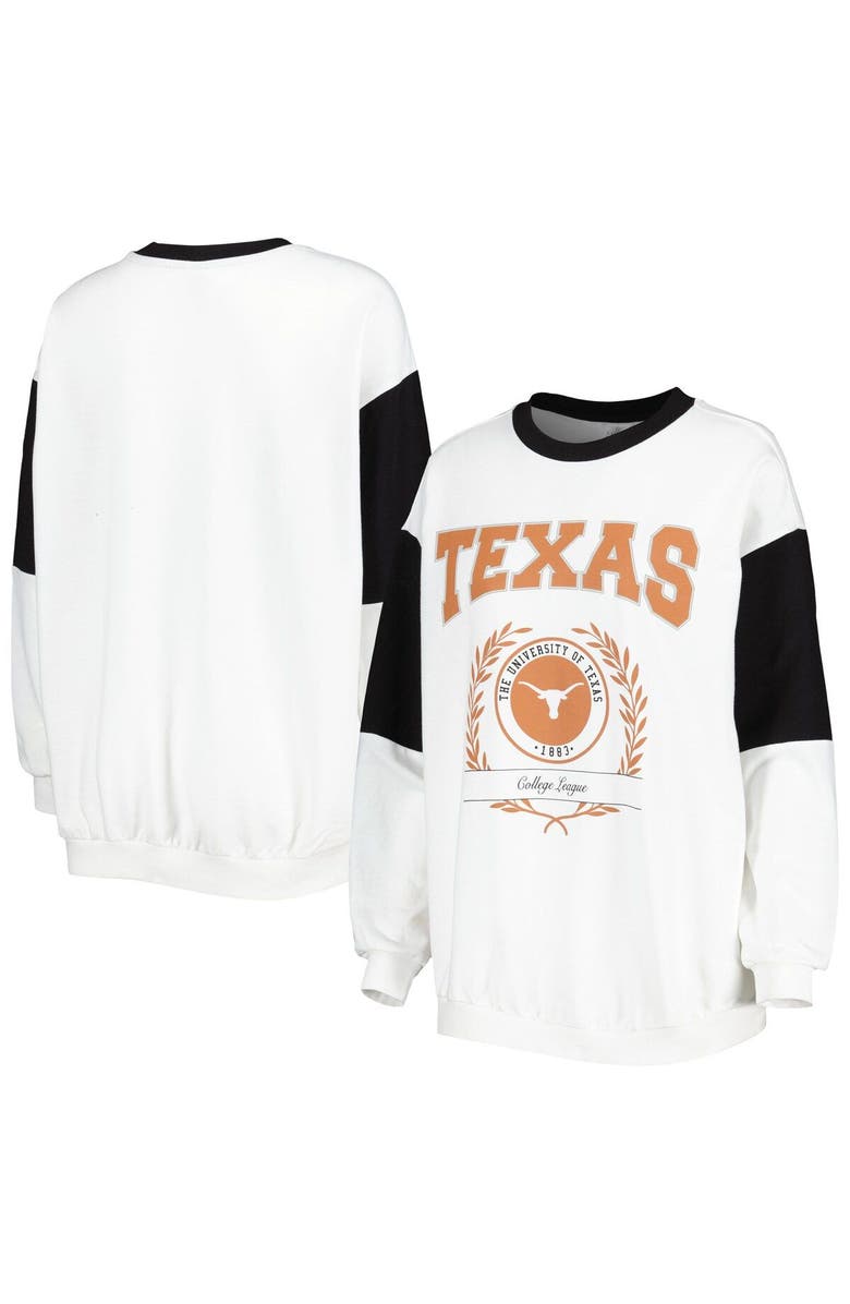 GAMEDAY COUTURE Women's Gameday Couture White Texas Longhorns It's A Vibe Dolman Pullover Sweatshirt, Main, color, 