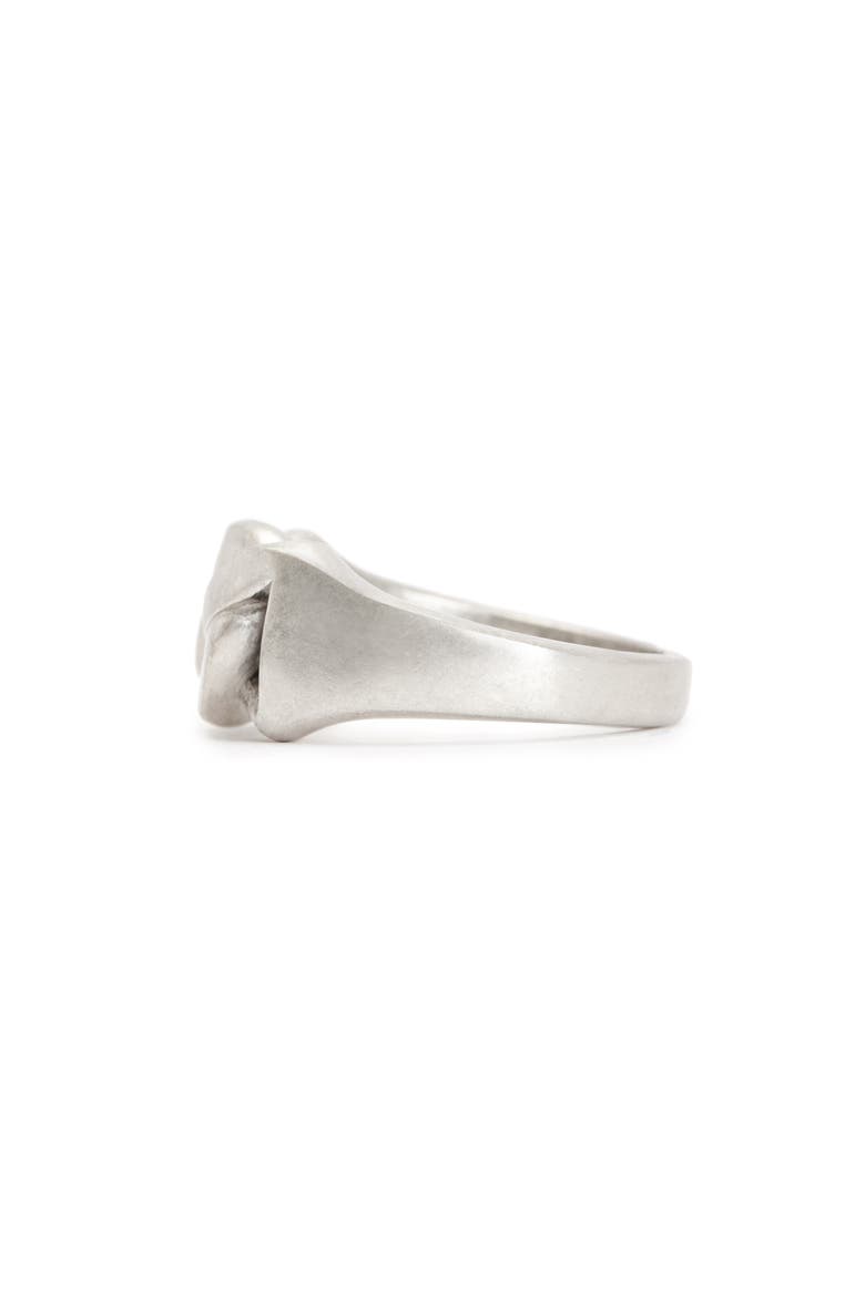 Men's Curb Chain Ring, Alternate, color, WARM SILVER