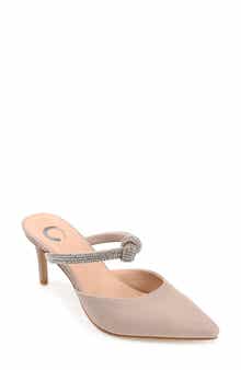 Journee Collection Lunna Crystal Embellished Pump - Wide Width