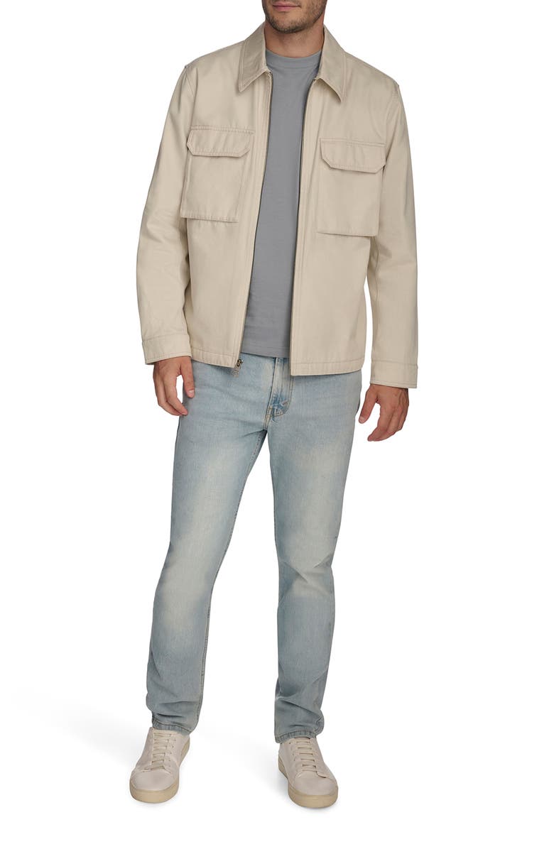 Levi's Lightweight Cotton Shacket, Alternate, color, Cream