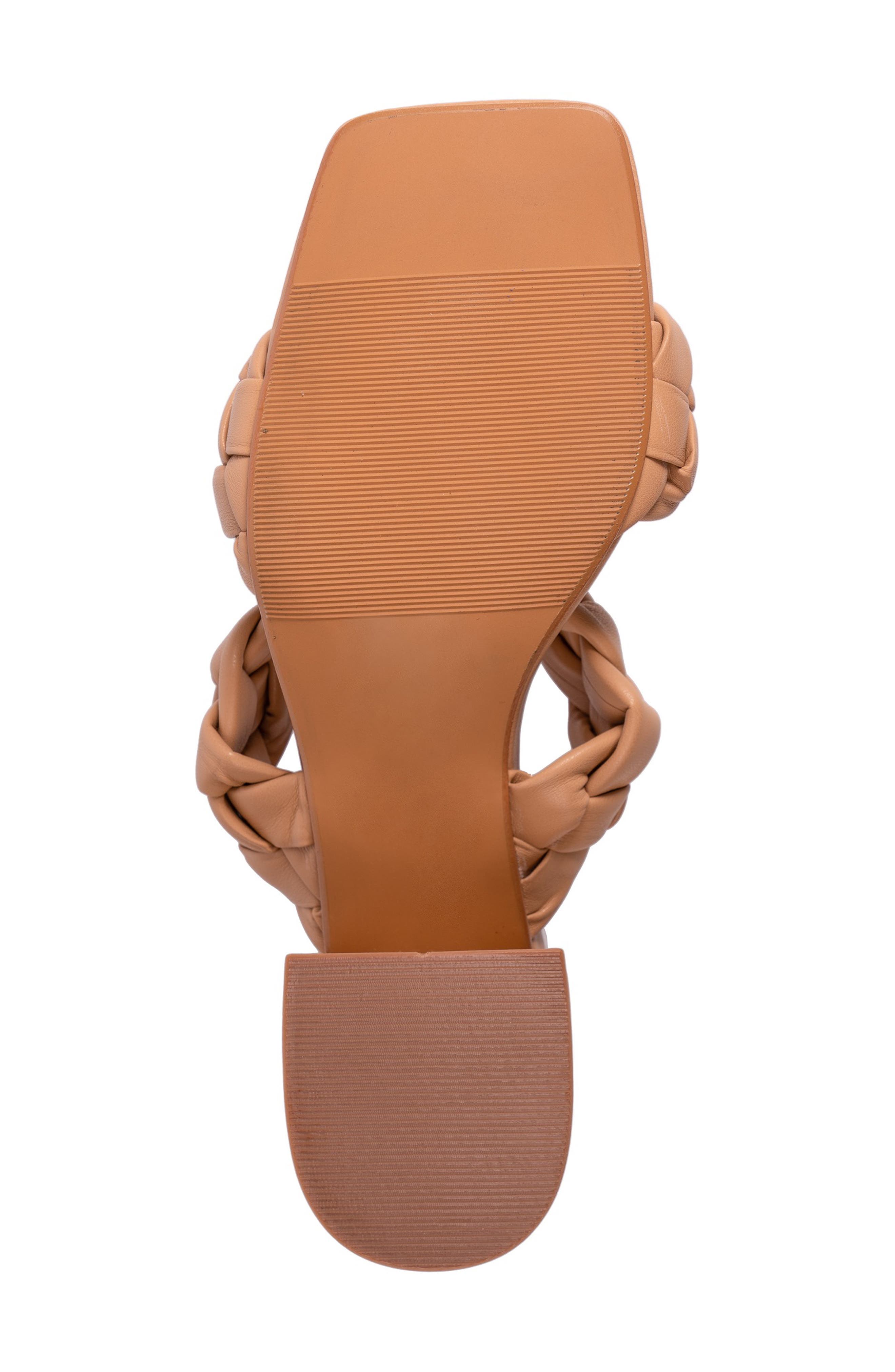 Twist Slide Sandal, Alternate, color, CAMEL
