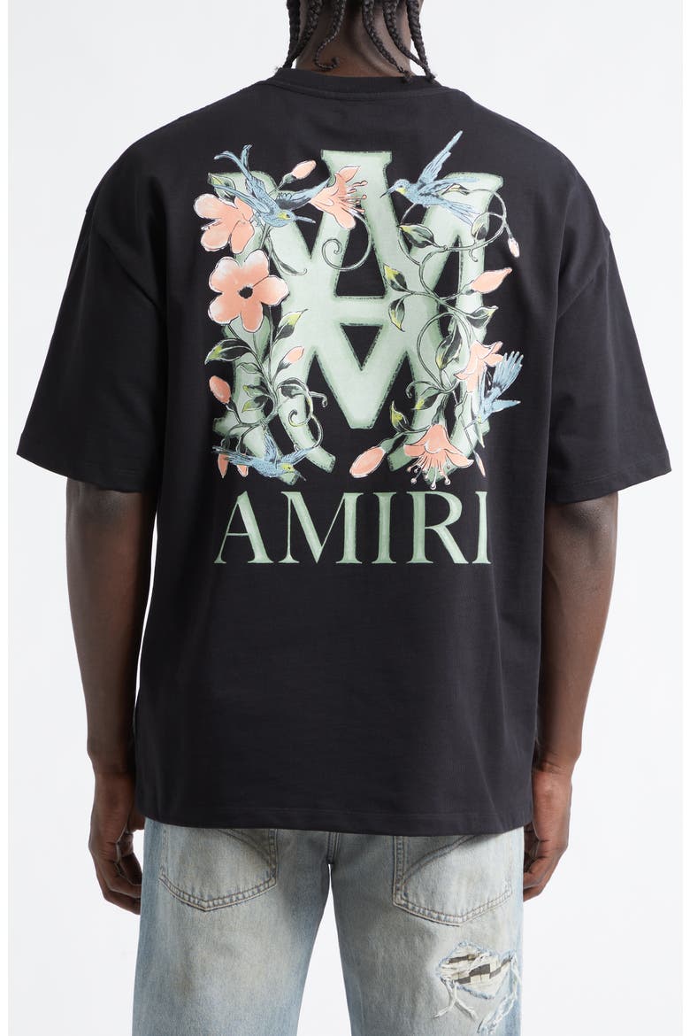 MA Floral Oversize Graphic T-Shirt, Alternate, color, BLACK ARCHIVED