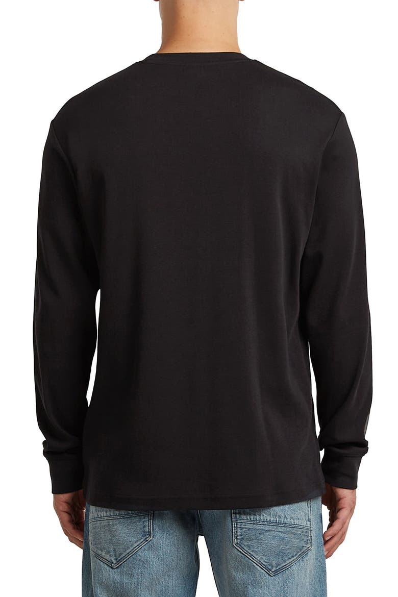 AMS 89 Logo Graphic Long Sleeve T-Shirt, Alternate, color, DARK BLACK